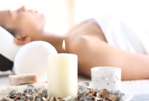 Woman relaxing on National Girlfriend Day at The Spa at Rosen Centre.